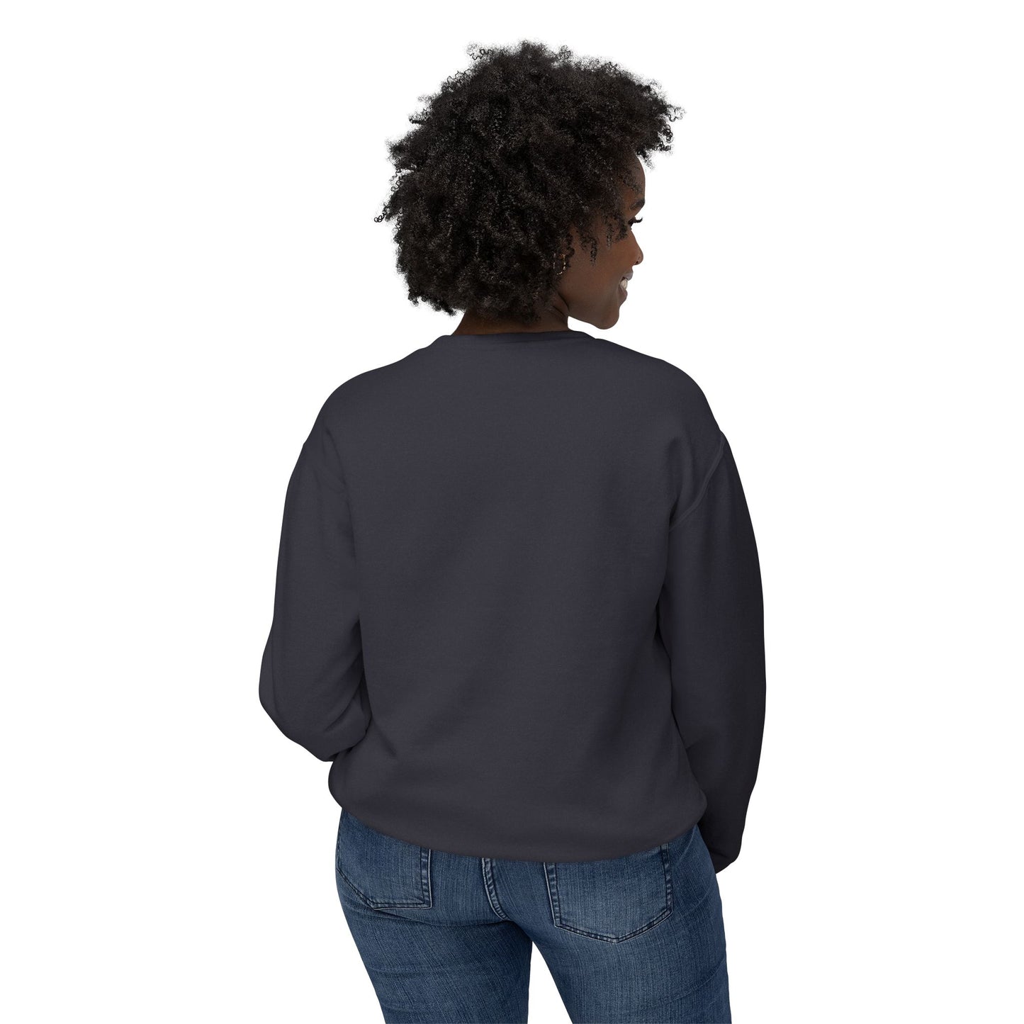 Colorful Wave Design Unisex Lightweight Crewneck Sweatshirt
