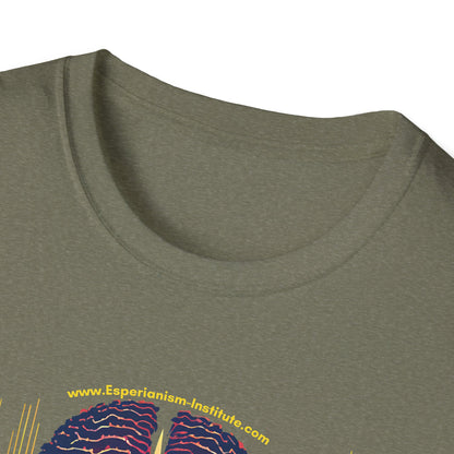 Vision Unisex Softstyle T-Shirt - Vibrant Brain Art Design