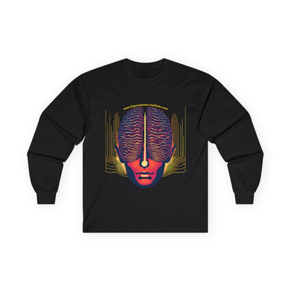 Neon Brain Art Unisex Long Sleeve Tee - Creative Mind Fashion