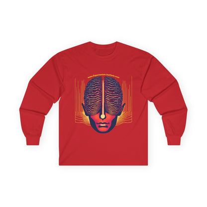 Neon Brain Art Unisex Long Sleeve Tee - Creative Mind Fashion