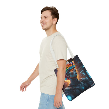 Futuristic Art Tote Bag - Stylish & Functional for Tech Lovers