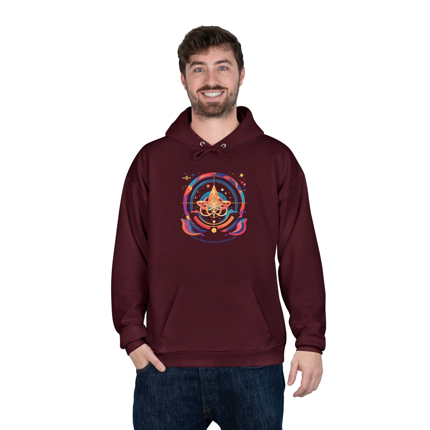 Cosmic Eco-Friendly Pullover Hoodie