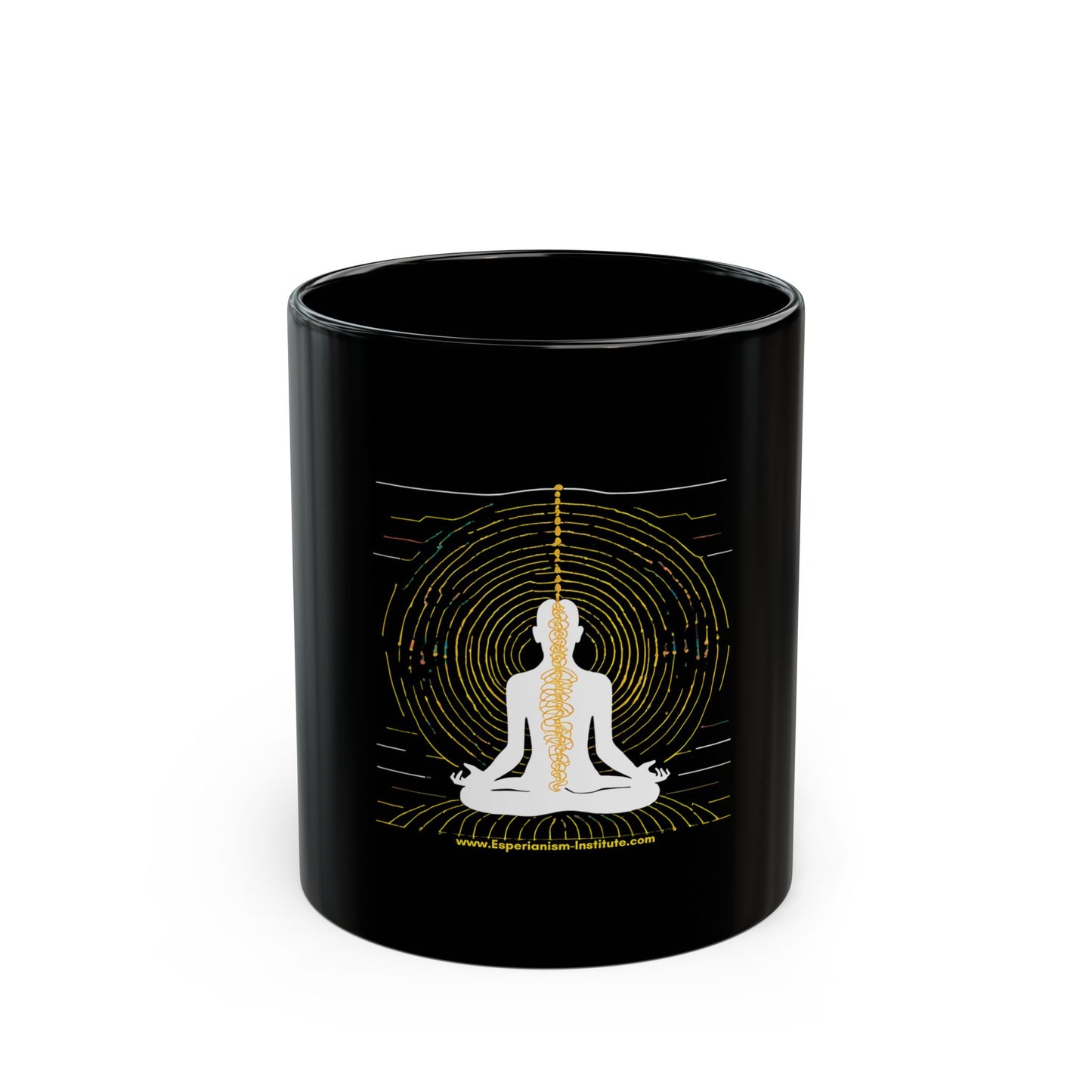 Black Mug - Mindfulness Design (11oz, 15oz)