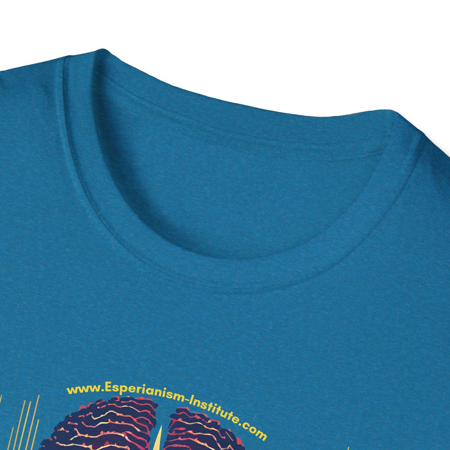 Vision Unisex Softstyle T-Shirt - Vibrant Brain Art Design