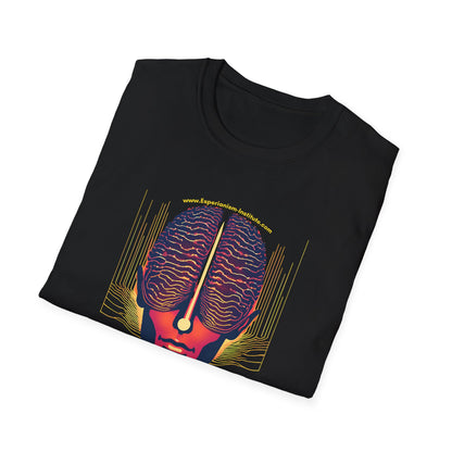 Vision Unisex Softstyle T-Shirt - Vibrant Brain Art Design