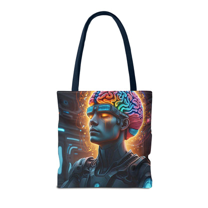 Futuristic Art Tote Bag - Stylish & Functional for Tech Lovers