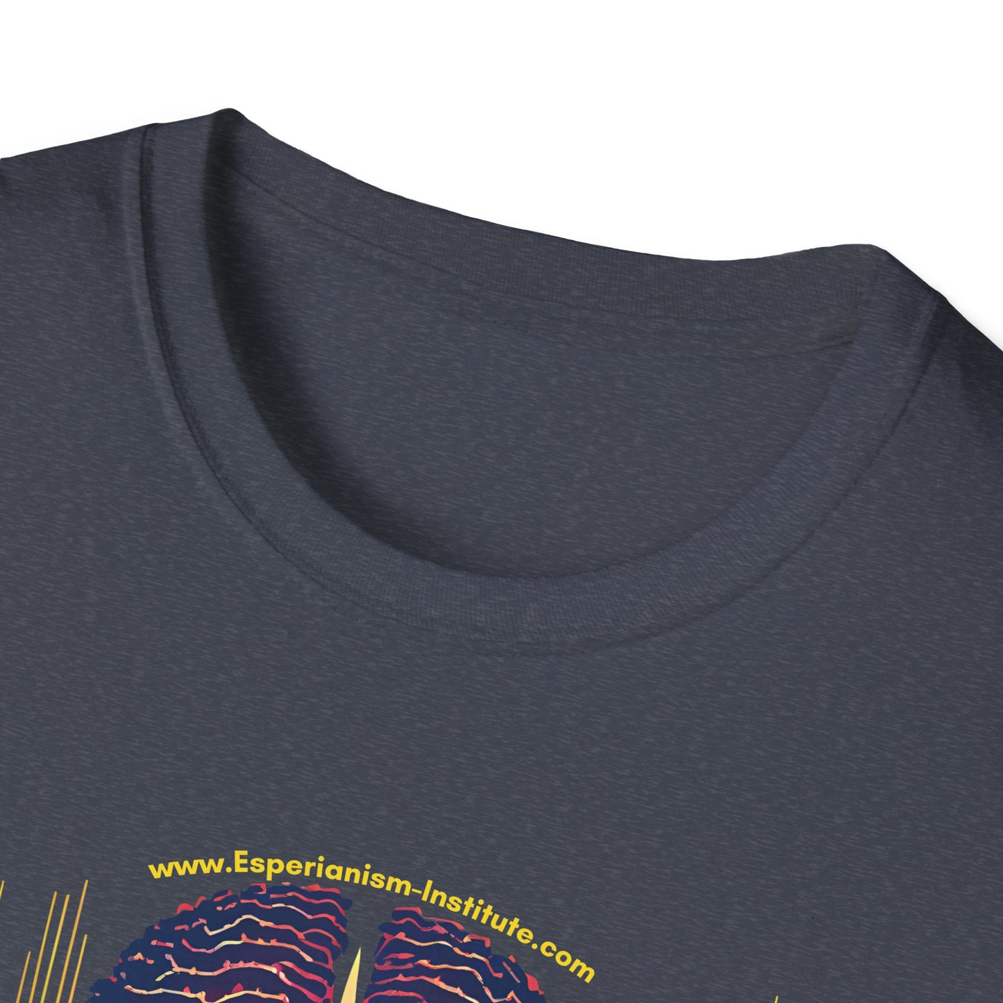 Vision Unisex Softstyle T-Shirt - Vibrant Brain Art Design
