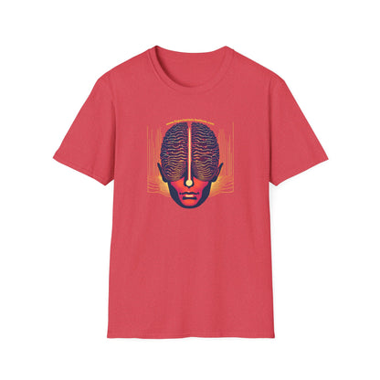 Vision Unisex Softstyle T-Shirt - Vibrant Brain Art Design