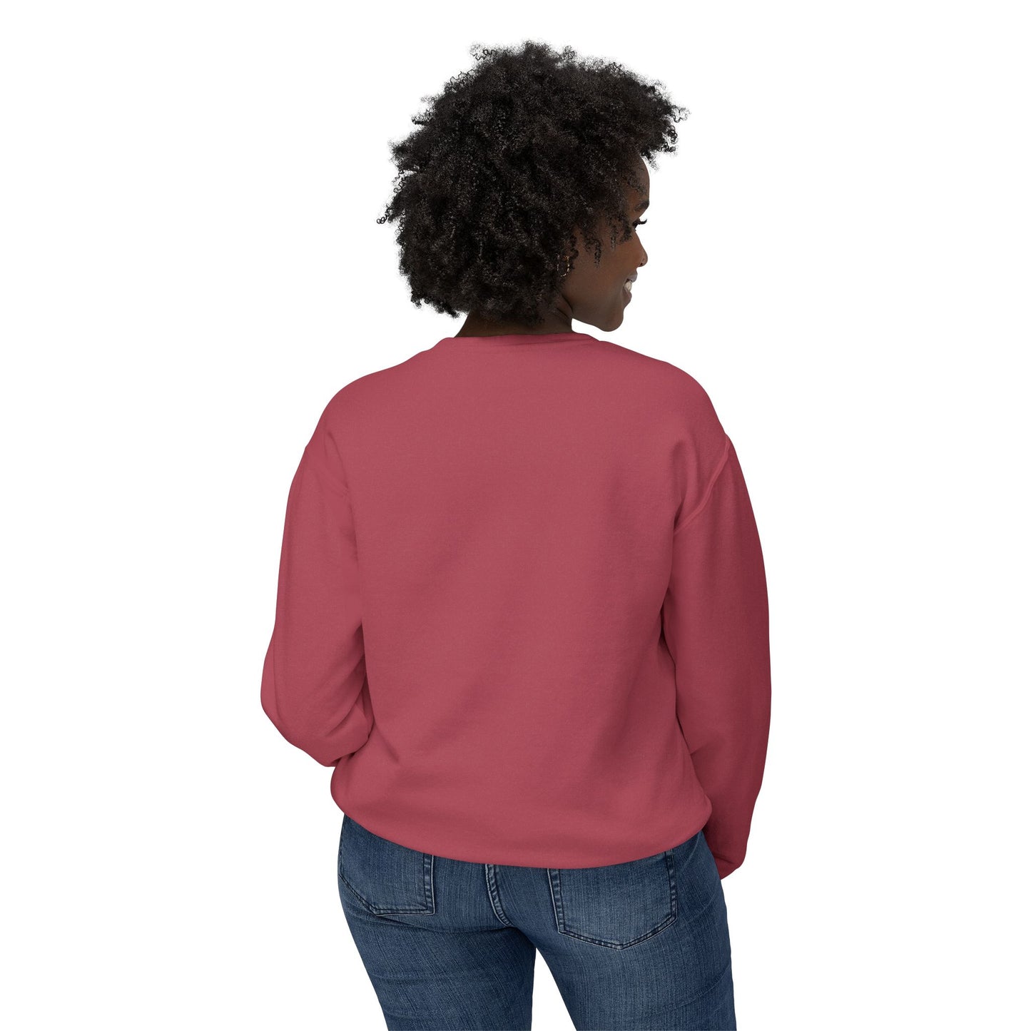 Colorful Wave Design Unisex Lightweight Crewneck Sweatshirt