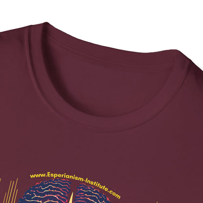 Vision Unisex Softstyle T-Shirt - Vibrant Brain Art Design