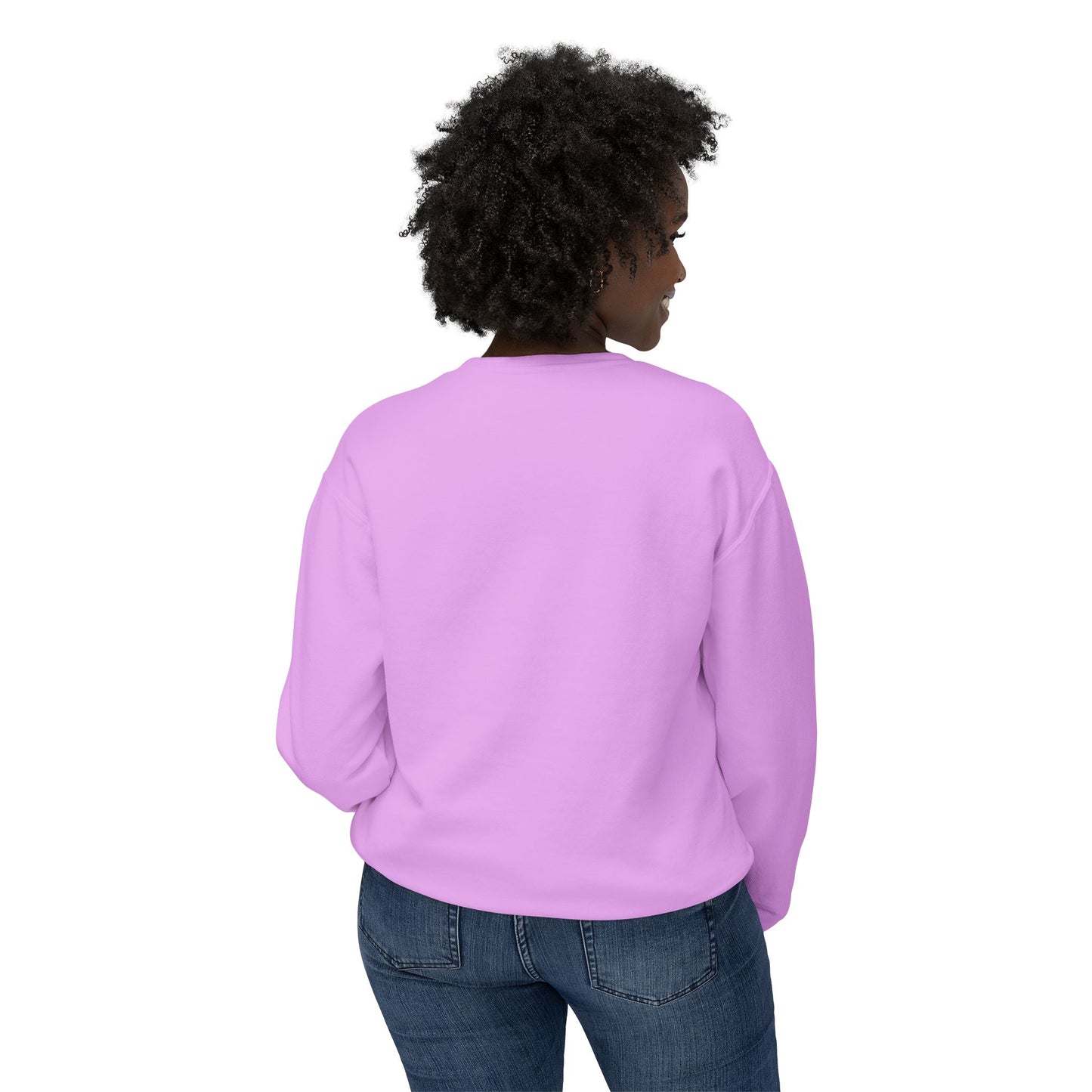 Colorful Wave Design Unisex Lightweight Crewneck Sweatshirt