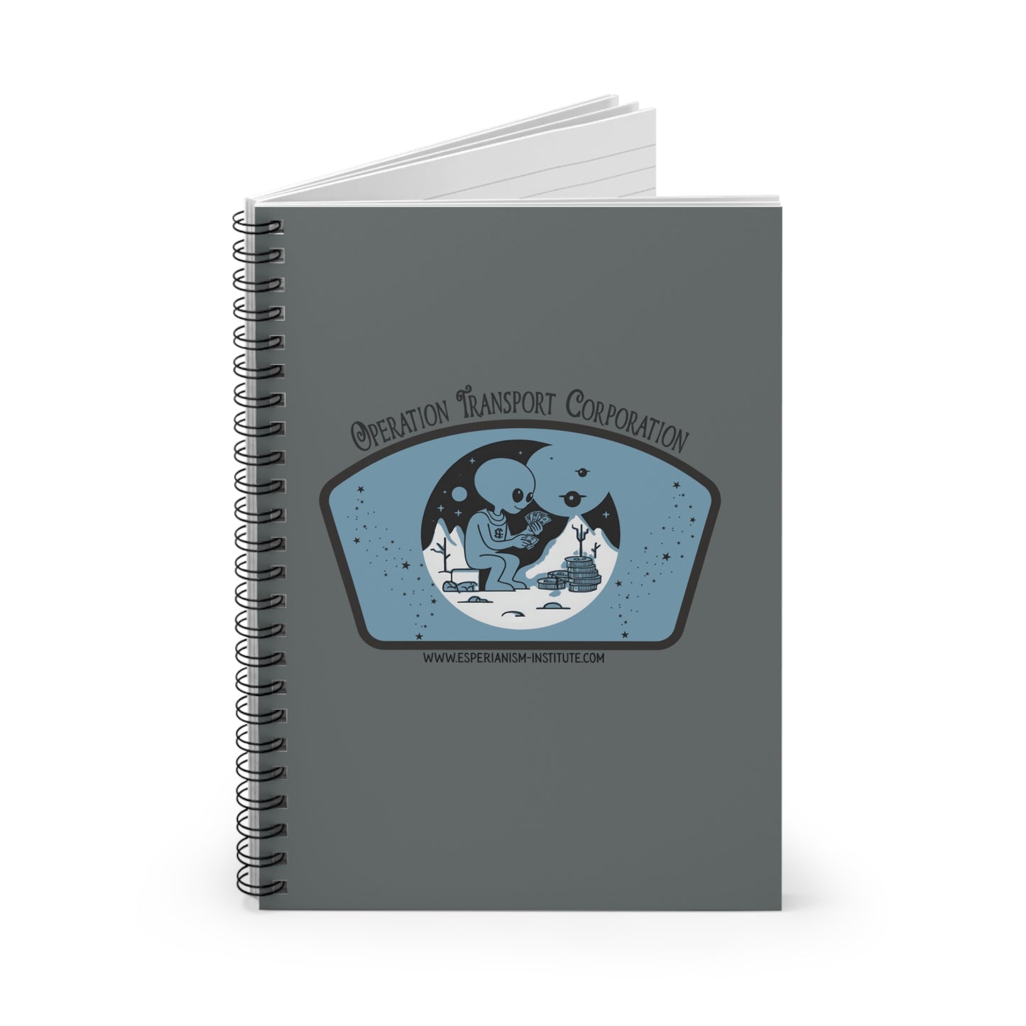 Themed Spiral Notebook - Ruled Line, Cosmic Office Supplies, Space Journal for Writers