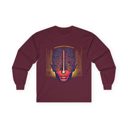 Neon Brain Art Unisex Long Sleeve Tee - Creative Mind Fashion