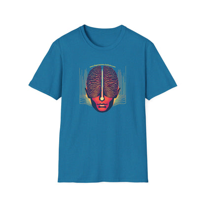 Vision Unisex Softstyle T-Shirt - Vibrant Brain Art Design