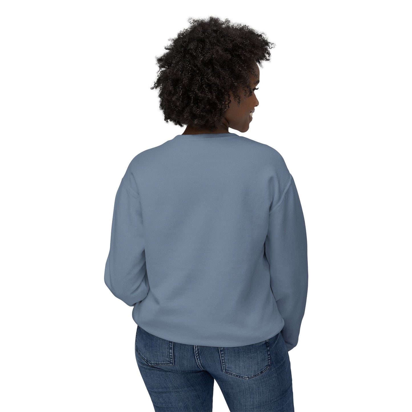 Colorful Wave Design Unisex Lightweight Crewneck Sweatshirt
