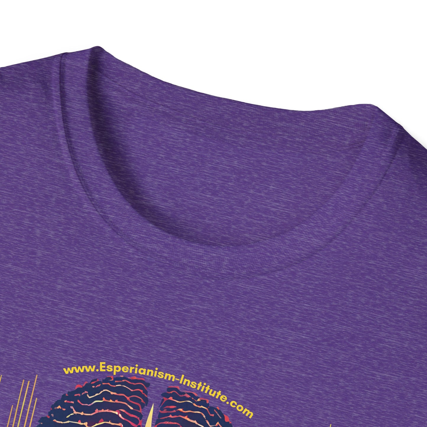 Vision Unisex Softstyle T-Shirt - Vibrant Brain Art Design