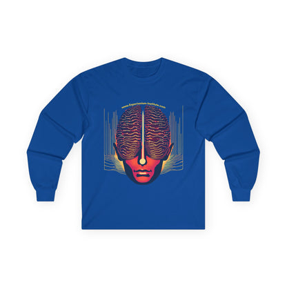 Neon Brain Art Unisex Long Sleeve Tee - Creative Mind Fashion