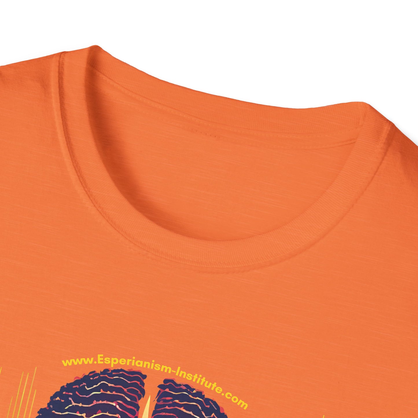 Vision Unisex Softstyle T-Shirt - Vibrant Brain Art Design