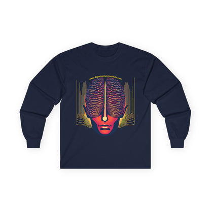 Neon Brain Art Unisex Long Sleeve Tee - Creative Mind Fashion