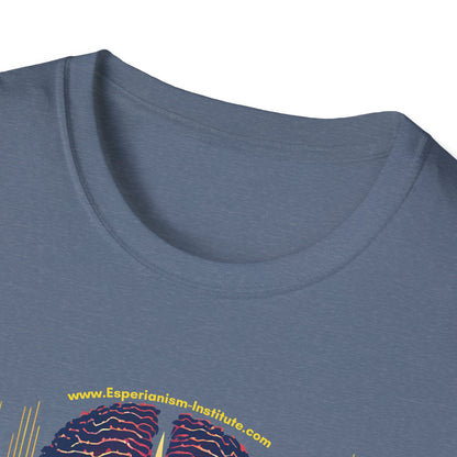 Vision Unisex Softstyle T-Shirt - Vibrant Brain Art Design