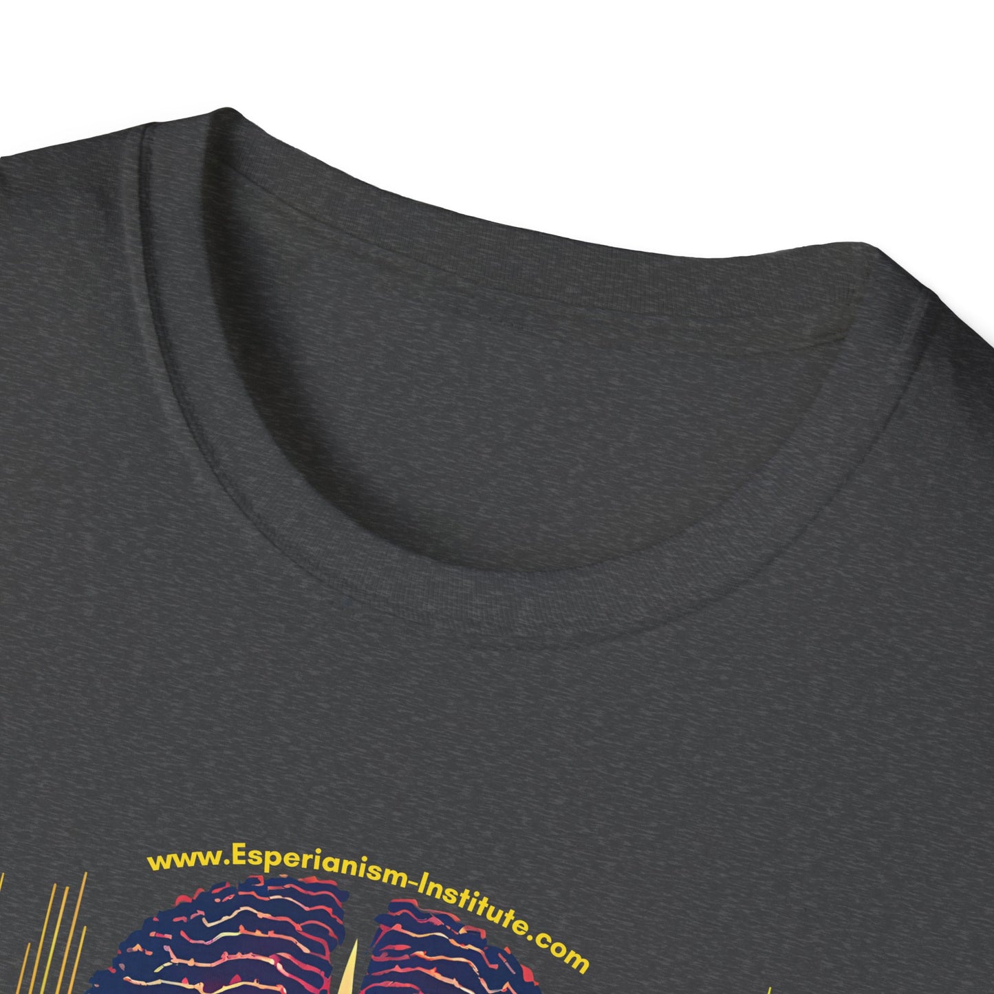 Vision Unisex Softstyle T-Shirt - Vibrant Brain Art Design