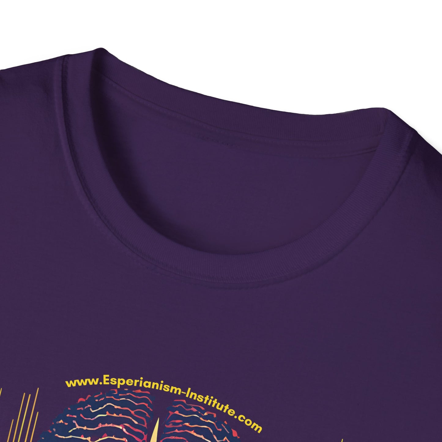 Vision Unisex Softstyle T-Shirt - Vibrant Brain Art Design