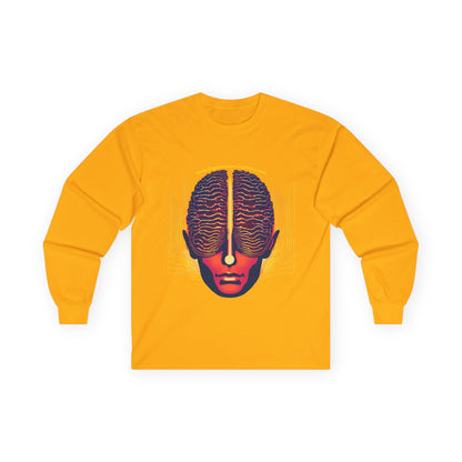 Neon Brain Art Unisex Long Sleeve Tee - Creative Mind Fashion