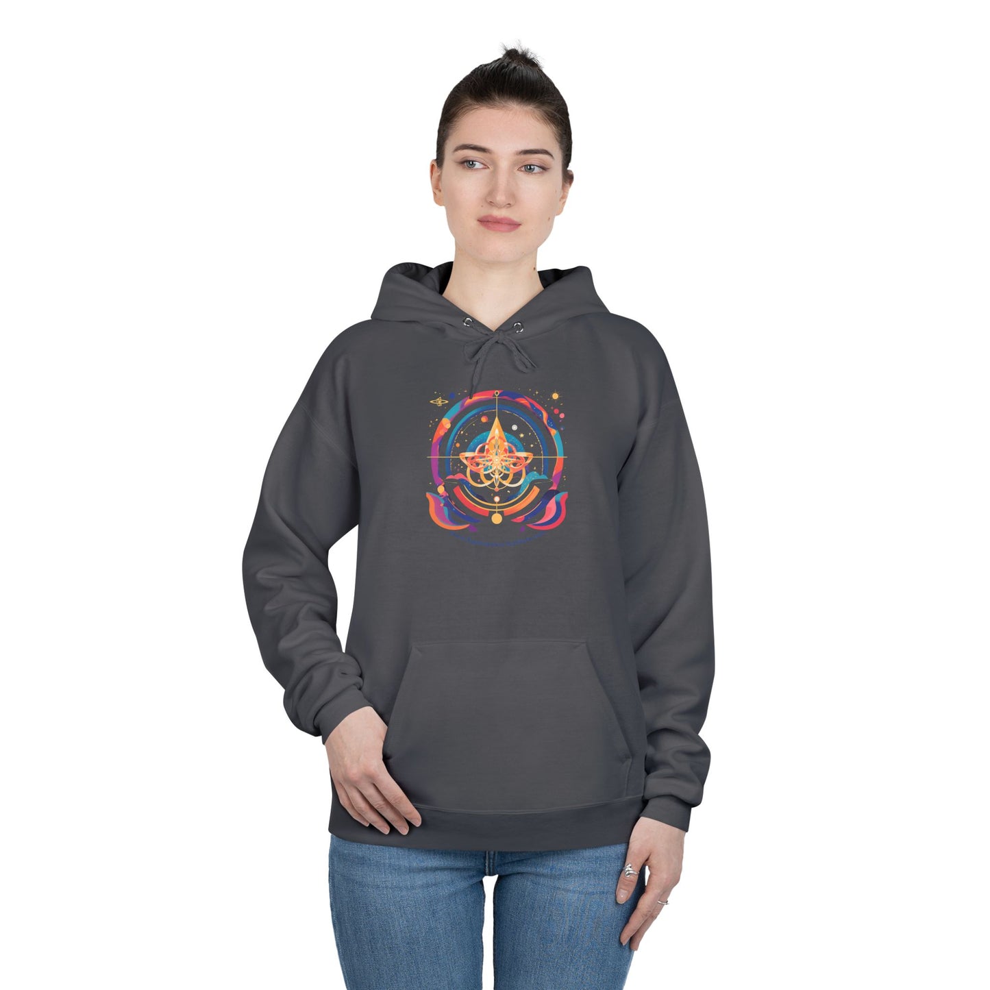 Cosmic Eco-Friendly Pullover Hoodie