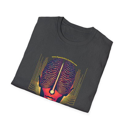 Vision Unisex Softstyle T-Shirt - Vibrant Brain Art Design