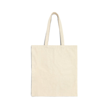 Spiritual Journey Cotton Canvas Tote Bag - Cosmic Design for Mindful Living