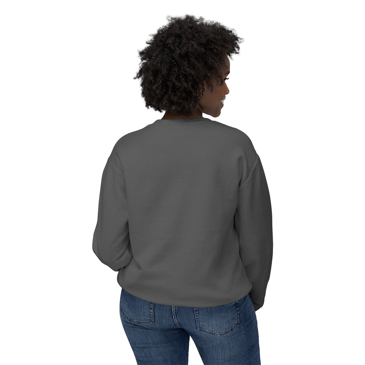 Colorful Wave Design Unisex Lightweight Crewneck Sweatshirt