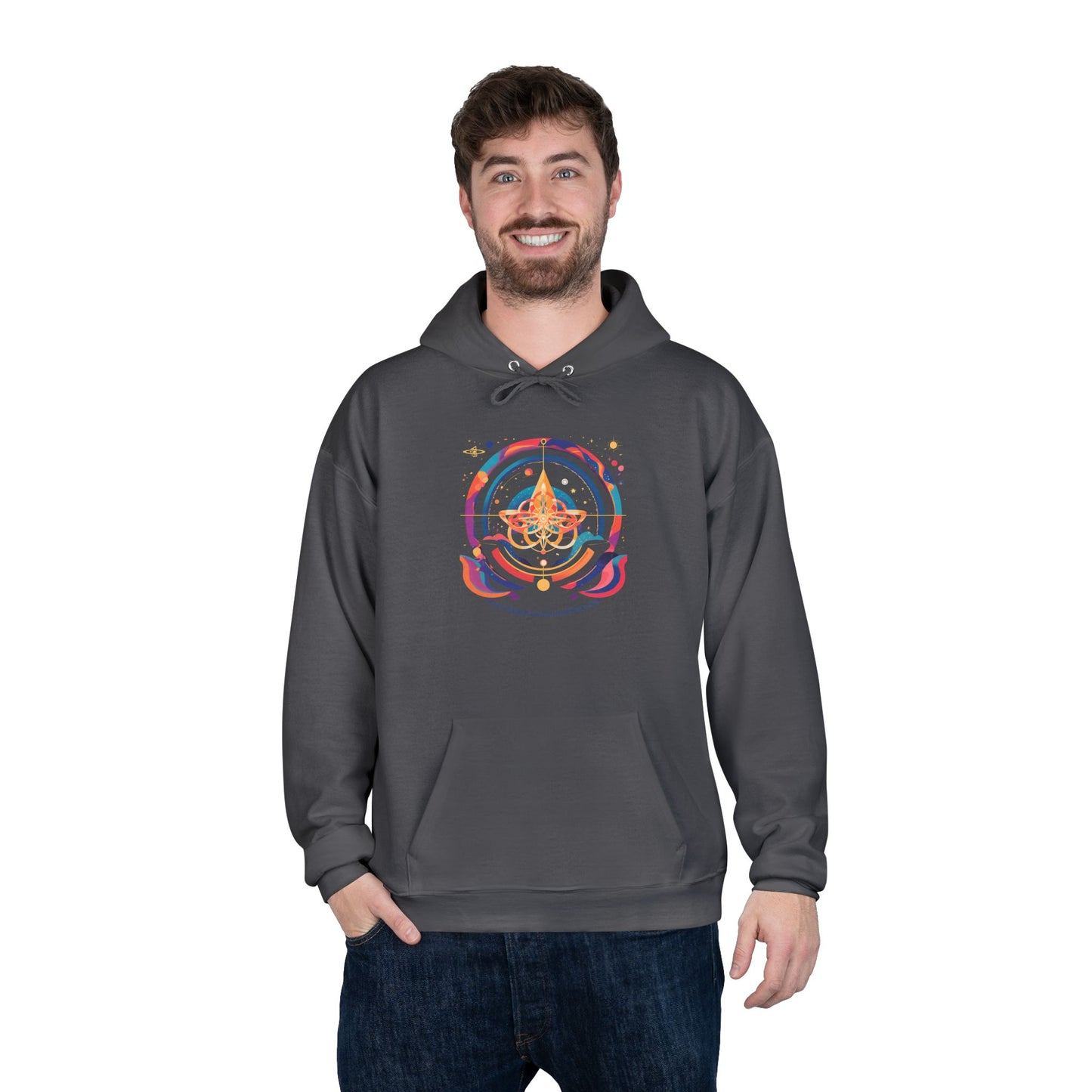 Cosmic Eco-Friendly Pullover Hoodie